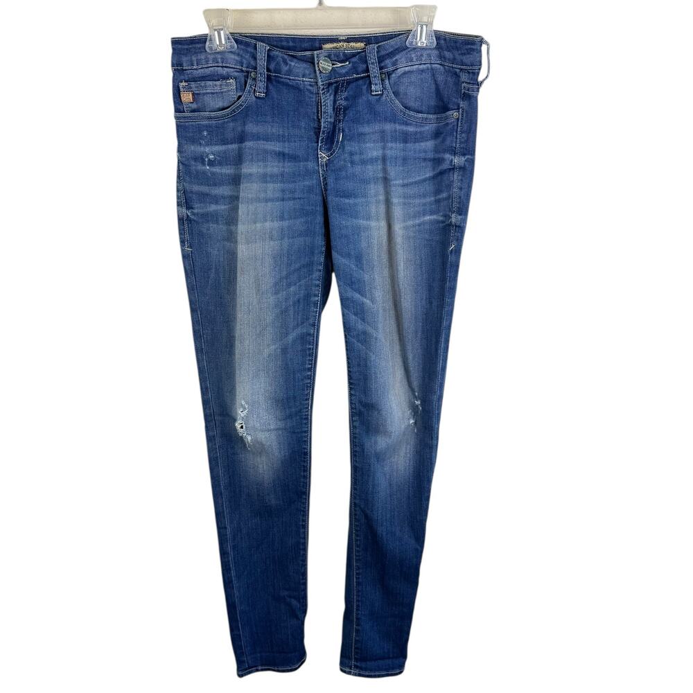 Dear John American Standard Tailor Made Medium Wash Mid Rise Skinny Jeans Sz 29
